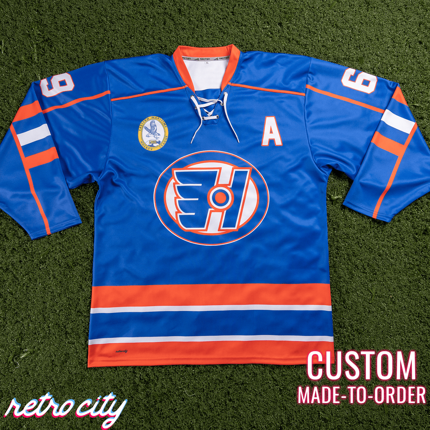 Goon Halifax Highlanders Doug Glatt Custom Lace-Up Hockey Jersey