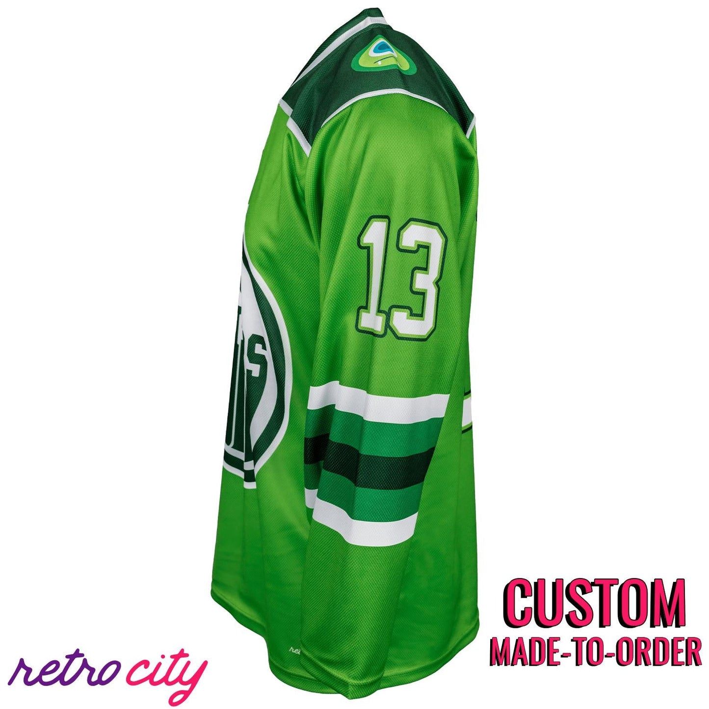 Monstropolis Monsters Hockey Jersey Sweater (Green)