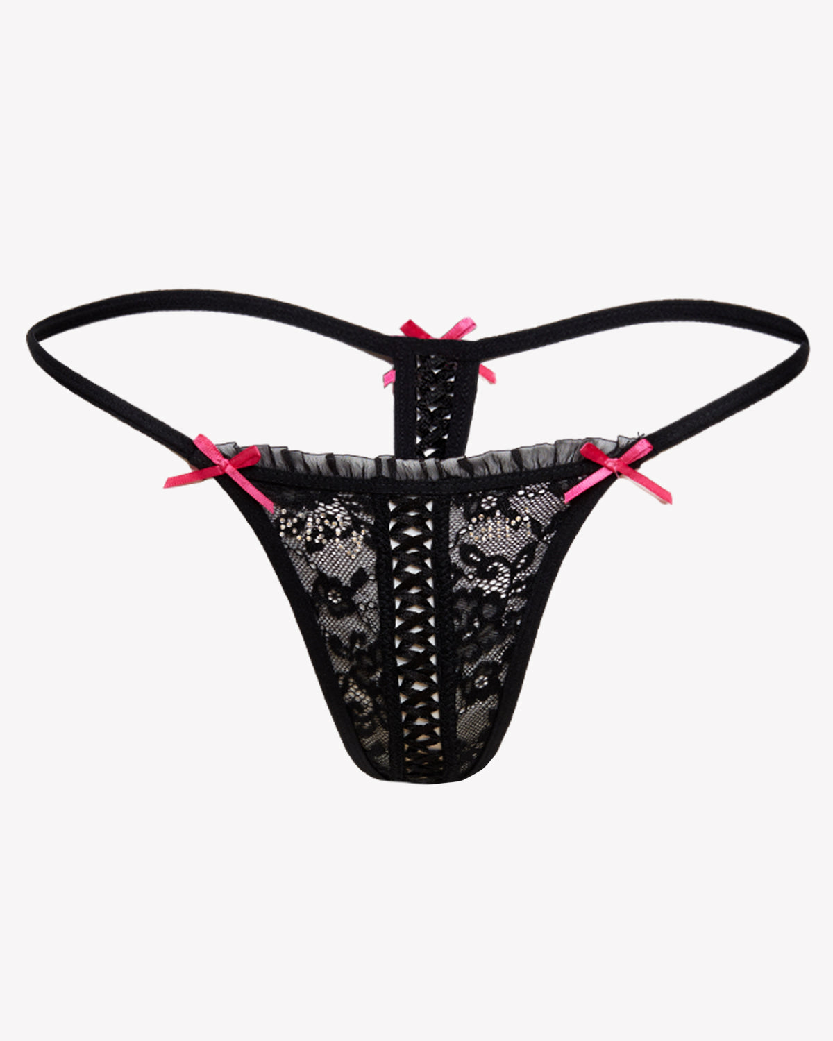 Kitty Girl Lace-up G-String